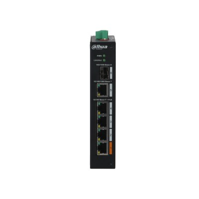 DAHUA PFS3106-4ET-60 4 PORT 4XFE-2XFE YÖNETİLEMEZ MEGABİT 60W POE SWİTCH