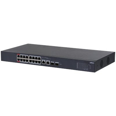 DAHUA CS4218-16ET-240 16 PORT 16XFE-2XGE-2XGE/SFP YÖNETİLEBİLİR MEGABİT 240W POE SWİTCH