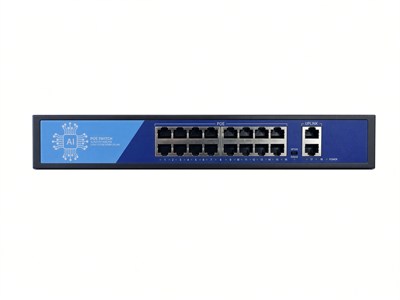 EZCOOL EZ-16PSF 16 PORT 16xFE+2xGE 240W GİBABİT POE SWİTCH 
