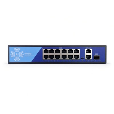 EZCOOL EZ-08PSF-SFP 8 PORT 8FE+2GE+1SFP 120W GİGABİT POE SWİTCH 
