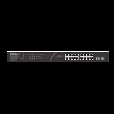 RUİJİE-REYEE RG-ES118GS-P 16XGE 2XGE F.GİGABİT 247W POE SWİTCH