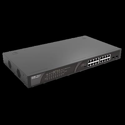 RUİJİE-REYEE RG-ES118GS-P 16XGE 2XGE F.GİGABİT 247W POE SWİTCH