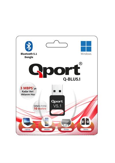 QPORT Q-BLU5.1 BLUETOOTH V5.1 USB ADAPTOR 