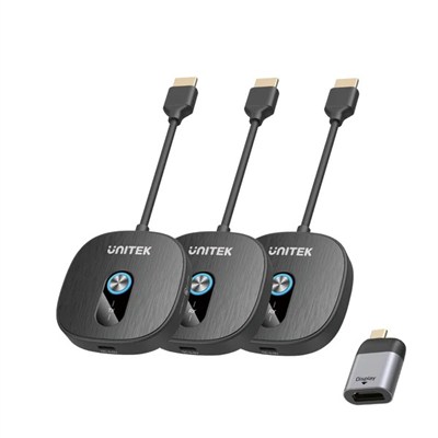 UNITEK CIFT ALICILI KABLOSUZ HDMI TRANSMITTER (V1711ABK01)