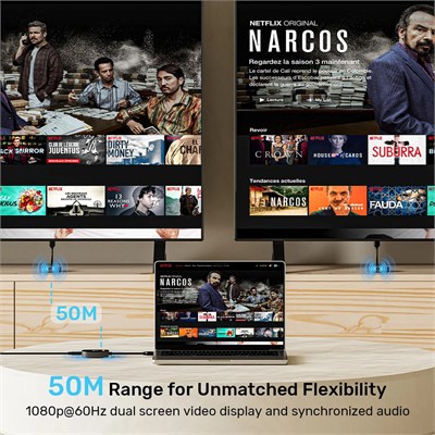 UNITEK KABLOSUZ HDMI ALICI (V1711FBK01)