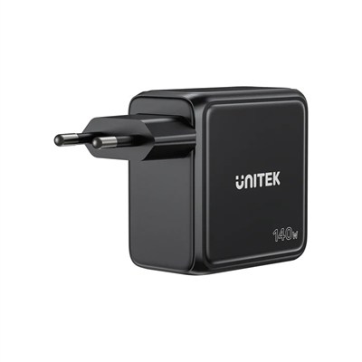 UNITEK REXO 140W 4 PORTLU AKILLI EKRANLI GAN SARJ CİHAZI  (P1132ABK01-EU)