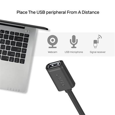 UNITEK USB-A(M) TO USB-A(F) KABLO 1.5MT(Y-C449GBK)