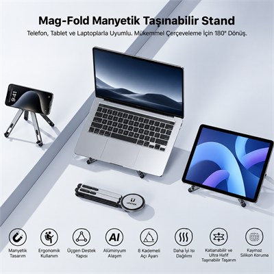 UNITEK TAŞINABİLİR MANYETİK STAND (OT1121AGY01)