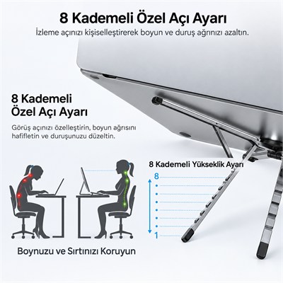 UNITEK TAŞINABİLİR MANYETİK STAND (OT1121AGY01)