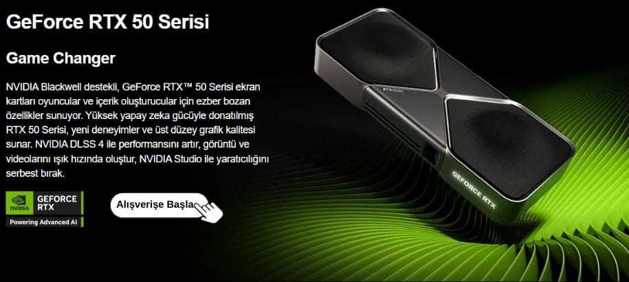 RTX 50 Serisi Arcadia Bilişim