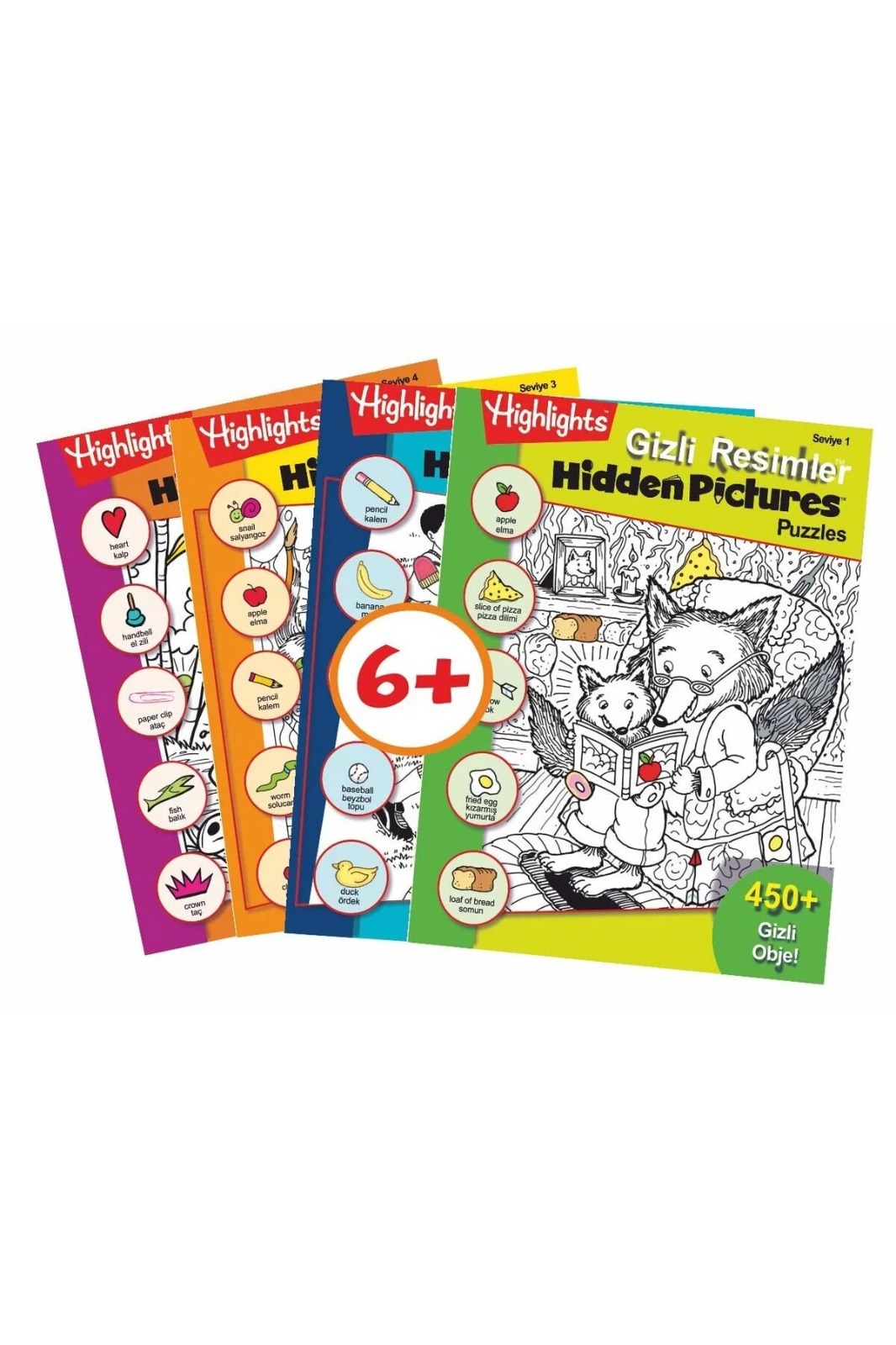 Hidden Pictures Gizli Resimler 4'lü Set