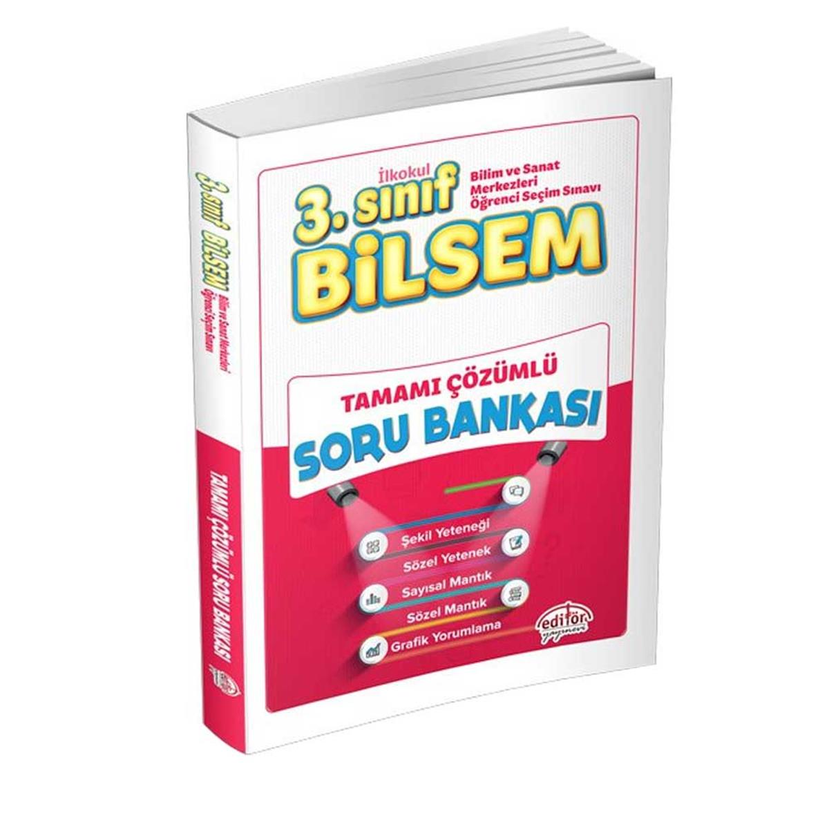 3. Sınıf Bilsem Editör Tamamı Çözümlü Soru Bankası