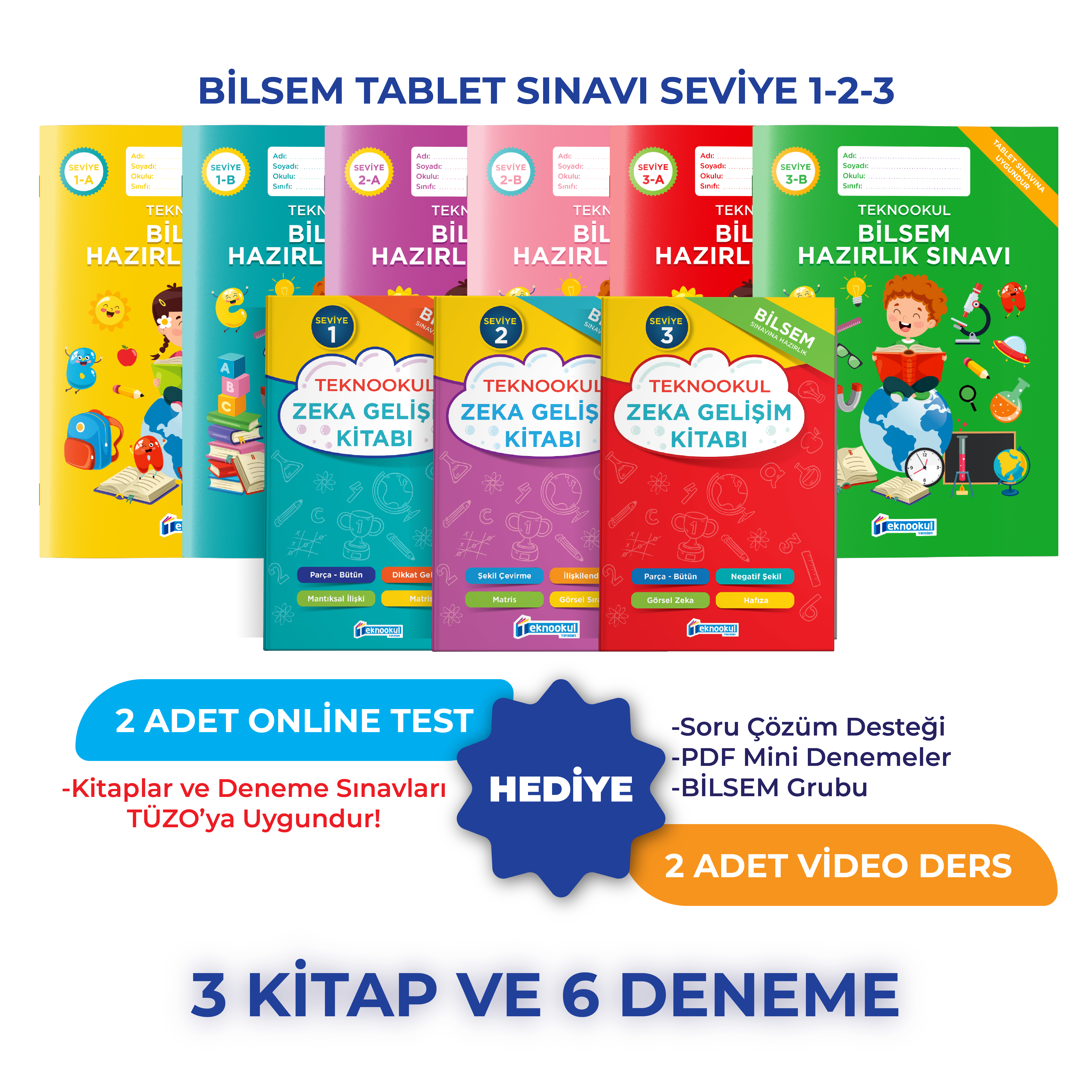 Teknookul Bilsem Hazırlık Seviye 1, Seviye 2 Ve Seviye 3 Seti