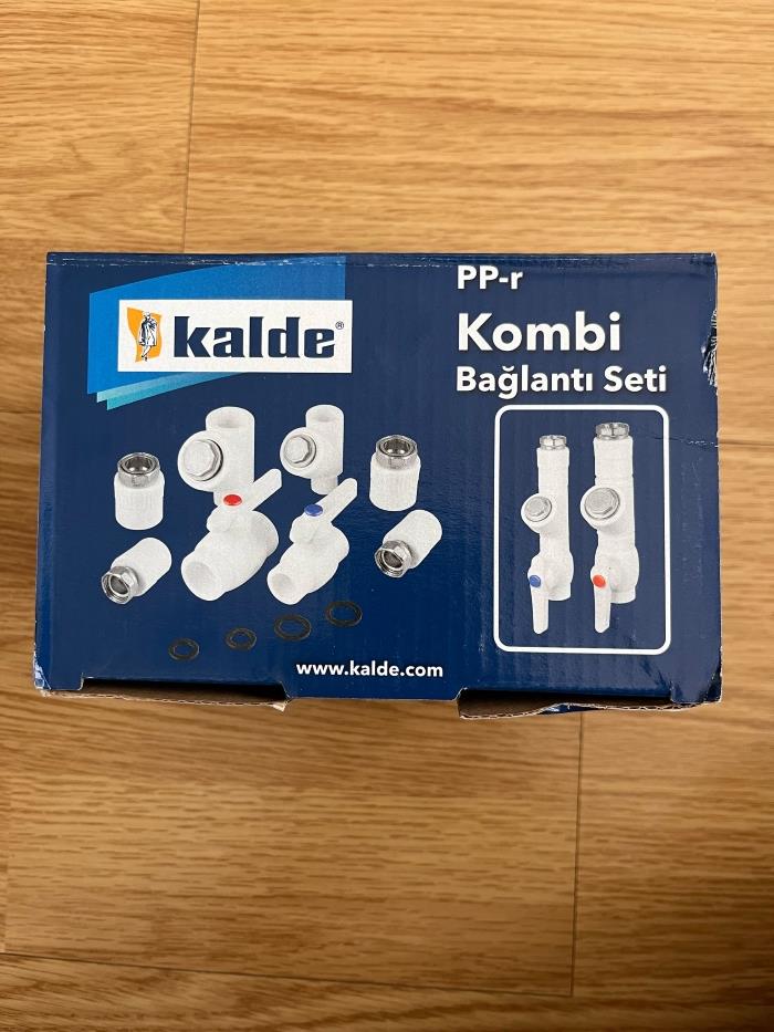 KALDE PP-R KOMBİ BAĞLANTI SETİ DÜZ 8Lİ WHITE-BEYAZ