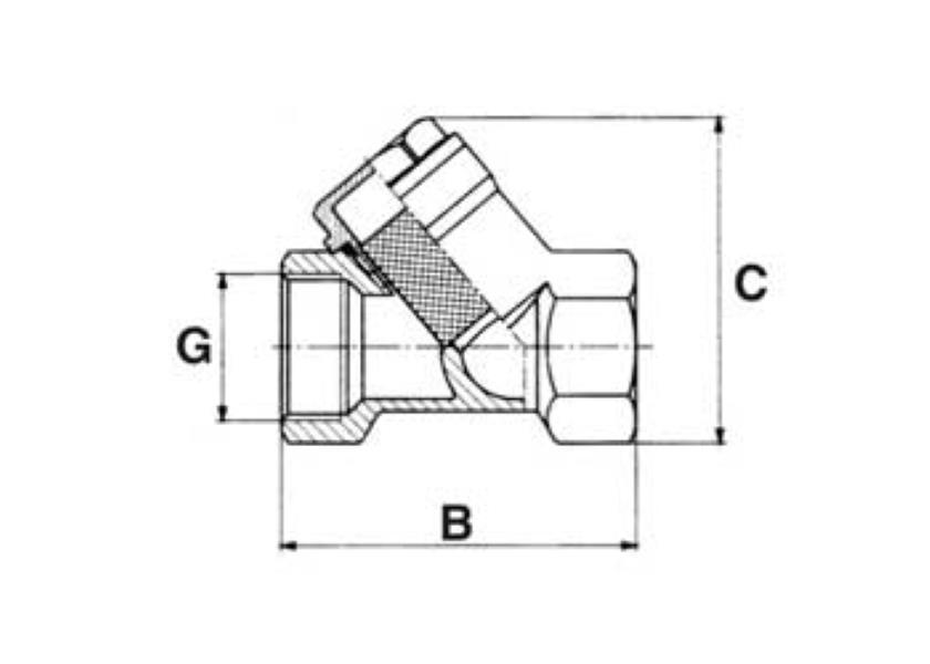 KONSAN-PİSLİK TUTUCU FİLTRE- PN 16- 1/2