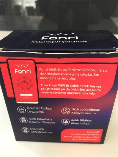 Fonri Wi-Fi Akıllı Kablosuz Kapı Pencere Sensörü, Mobil Bildirim, Uzaktan Takip, Google Asistan Ve Tuya