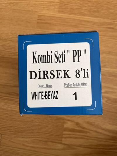KALDE PP-R KOMBİ BAĞLANTI SETİ DİRSEK 8Lİ WHITE-BEYAZ