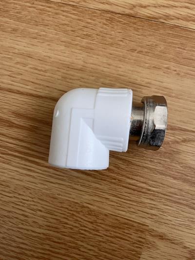 KALDE PP-R KOMBİ BAĞLANTI SETİ DİRSEK 8Lİ WHITE-BEYAZ