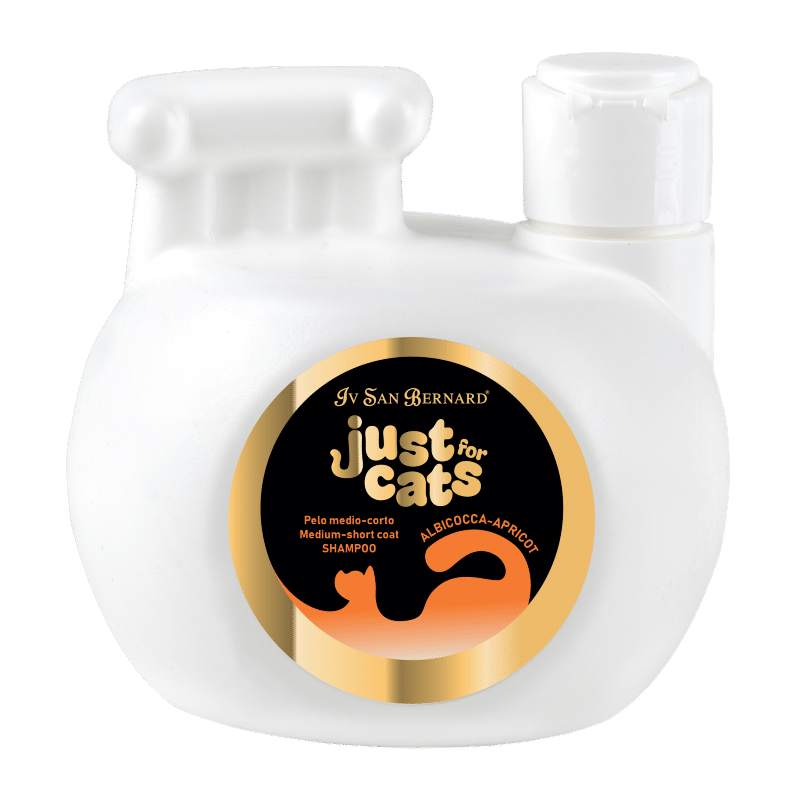 Just For Cats Apricot Shampoo Short&Medium Coat - Kısa&Orta Tüylü Kediler İçin Kayısılı Şampuan 