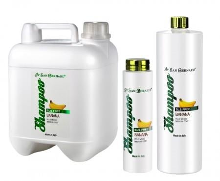 Traditional Plus Banana Shampoo Sls Free Medium Hair - Orta Uzunlukta Tüylere Sahip Kedi ve Köpekler İçin Sls İçermeyen Muzlu Şampuan