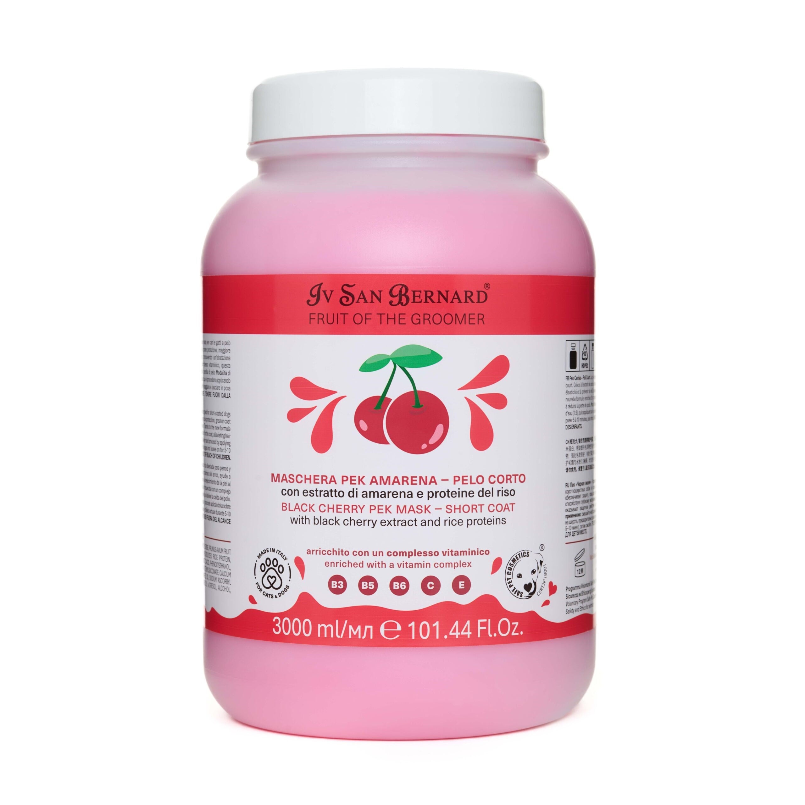 Black Cherry Pek Conditioner Mask Short Hair - Kısa Tüylü Kedi ve Köpekler İçin Vişneli Bakım Maskesi