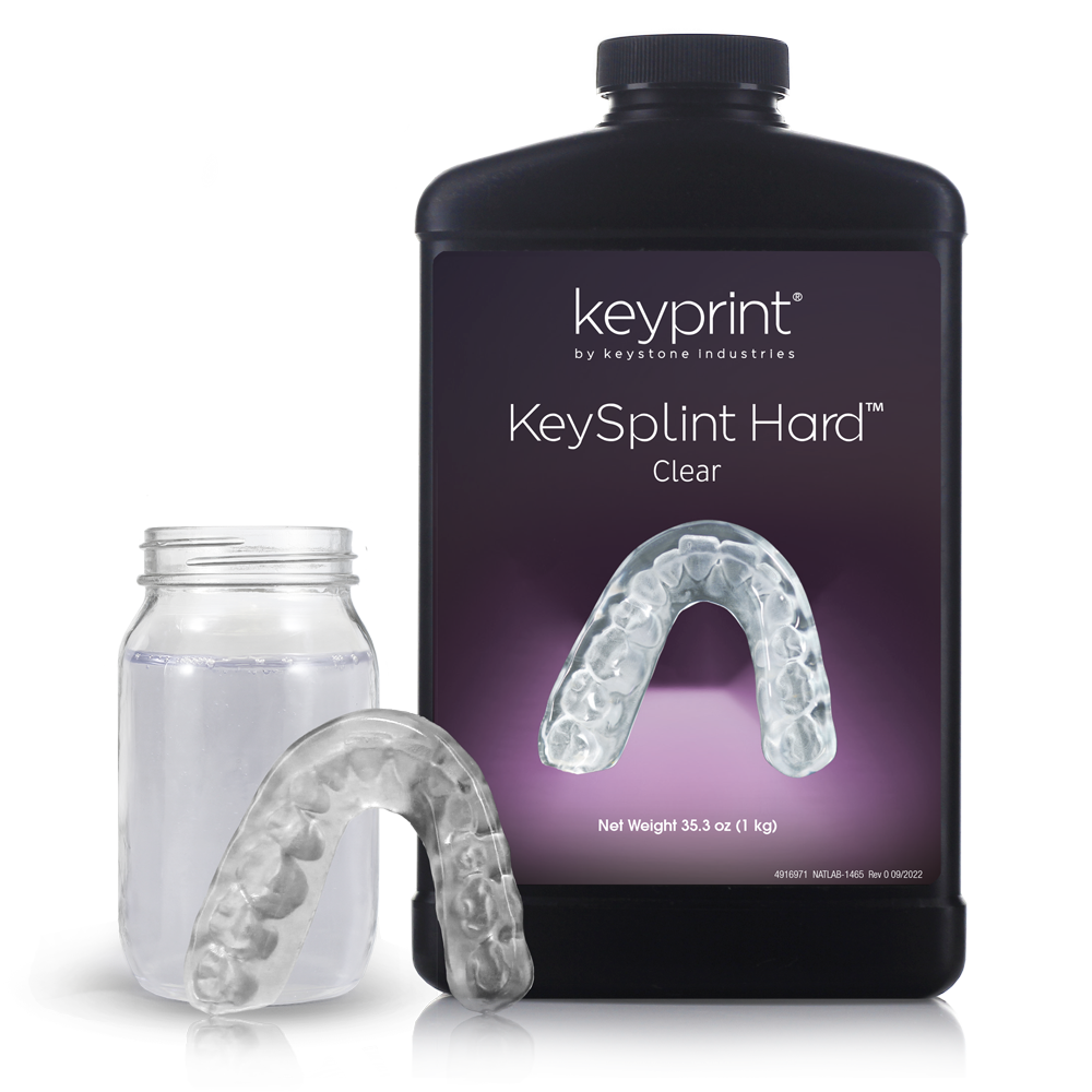 HeyGears UltraPrint KeyStone Hard Splint UV Clear 1000gReçinelerHeyGearsAsil Dental
