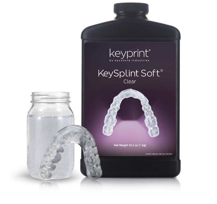 HeyGears UltraPrint KeyStone Soft Splint UV Clear 1000gReçinelerHeyGearsAsil Dental