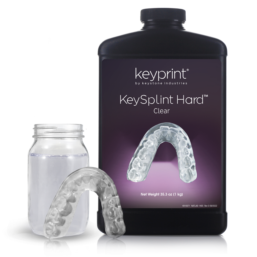 HeyGears UltraPrint KeyStone Hard Splint UV Clear 1000gReçinelerHeyGearsAsil Dental