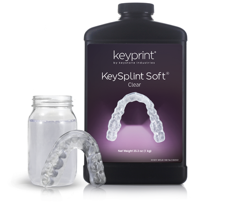 HeyGears UltraPrint KeyStone Soft Splint UV Clear 1000gReçinelerHeyGearsAsil Dental