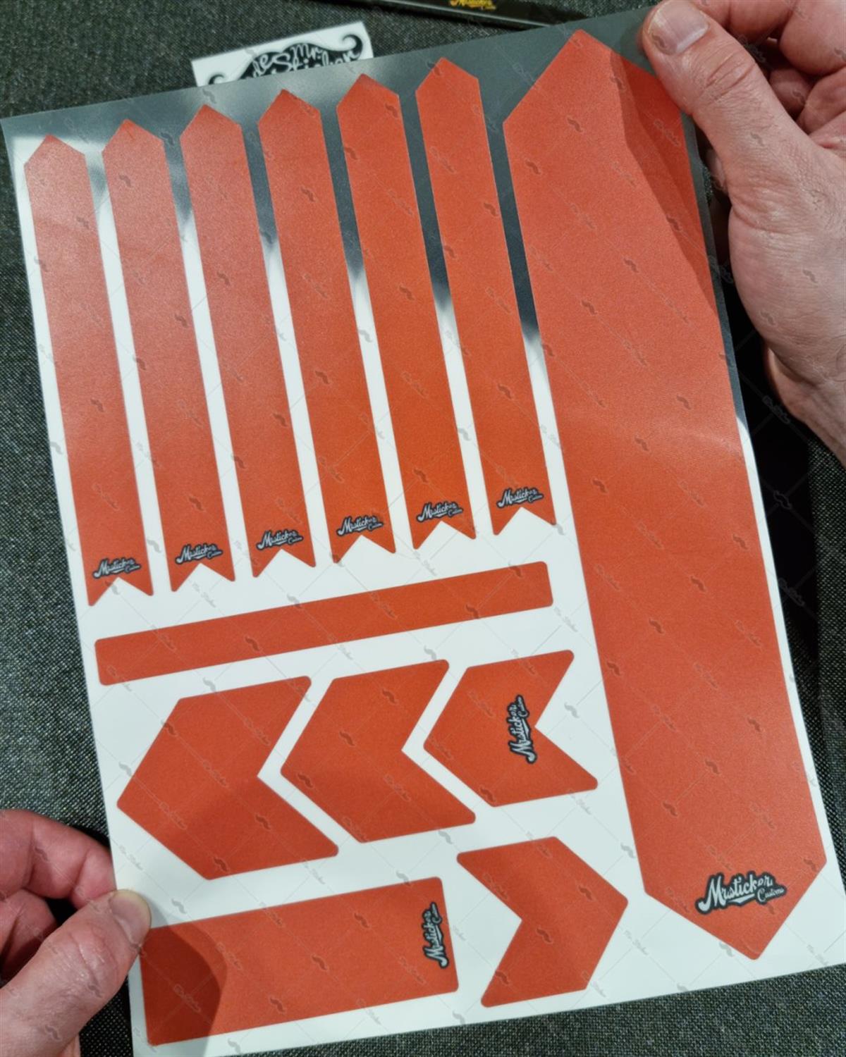 BCY54 Reflektif Koruyucu Sticker Seti Turuncu Renk