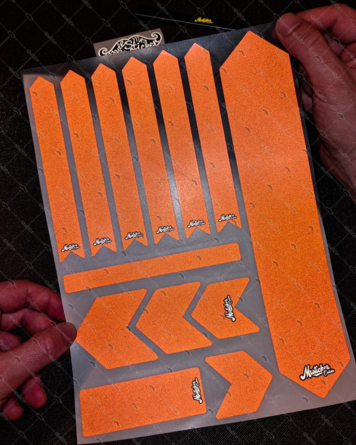 BCY54 Reflektif Koruyucu Sticker Seti Turuncu Renk