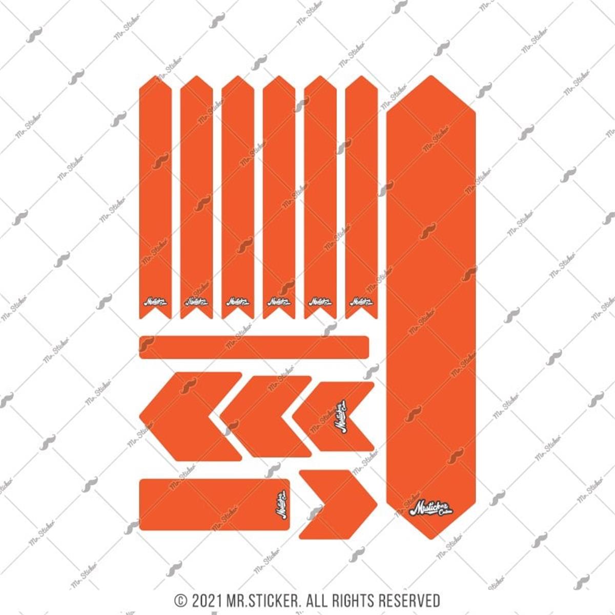 BCY54 Reflektif Koruyucu Sticker Seti Turuncu Renk