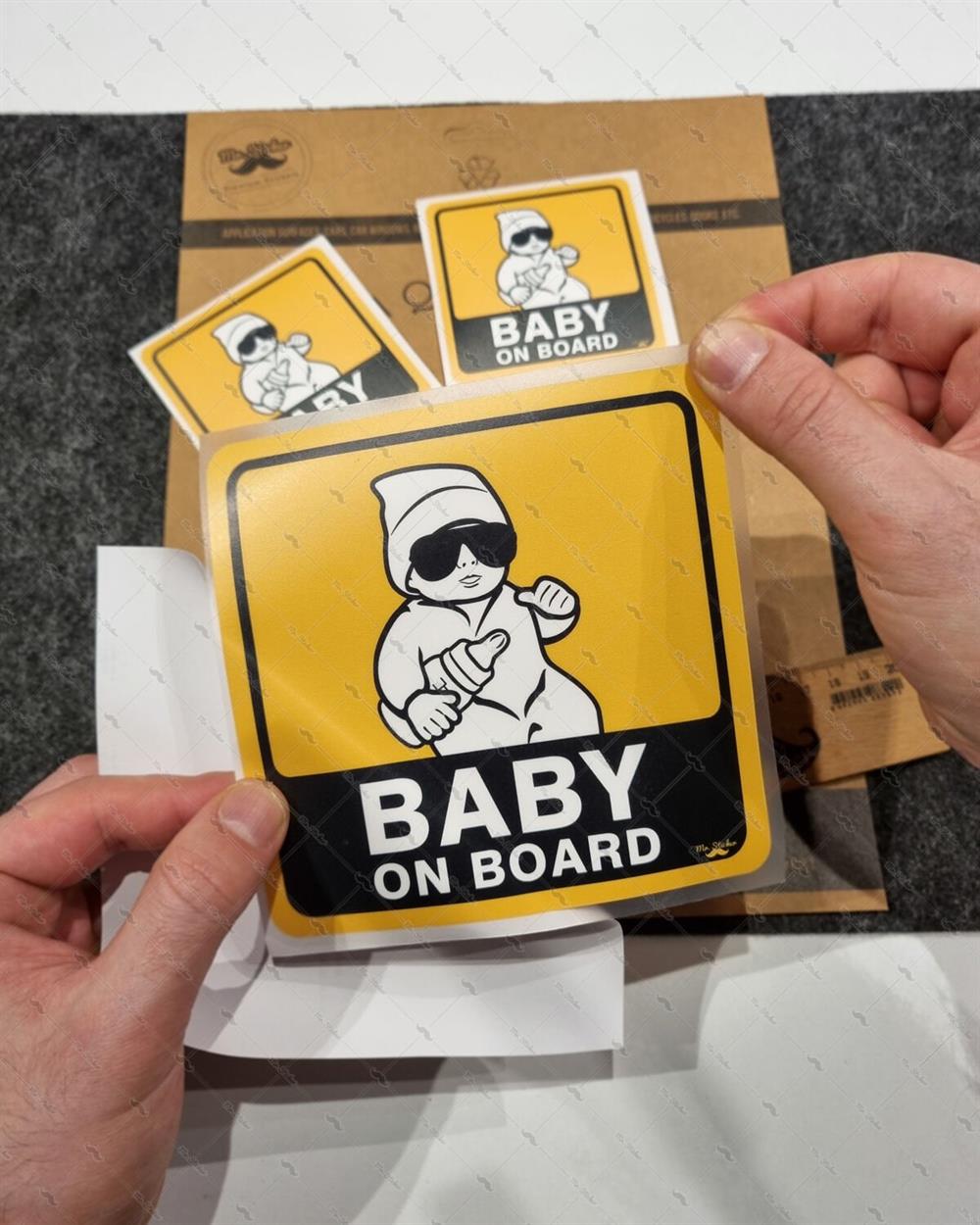 BOB1 Baby On Board Etiketi 3lü Set