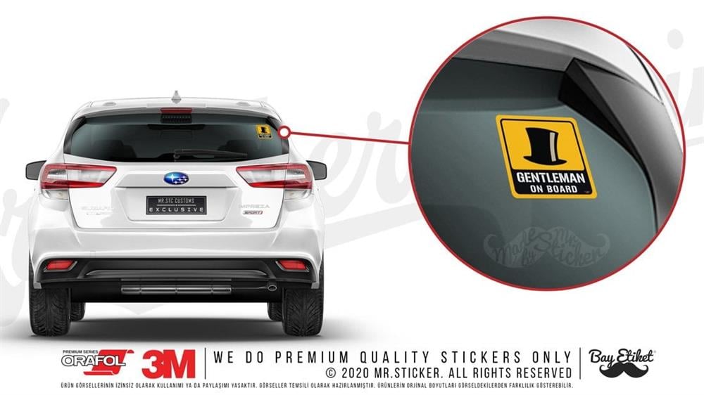 BOB5 Gentleman On Board Etiketi