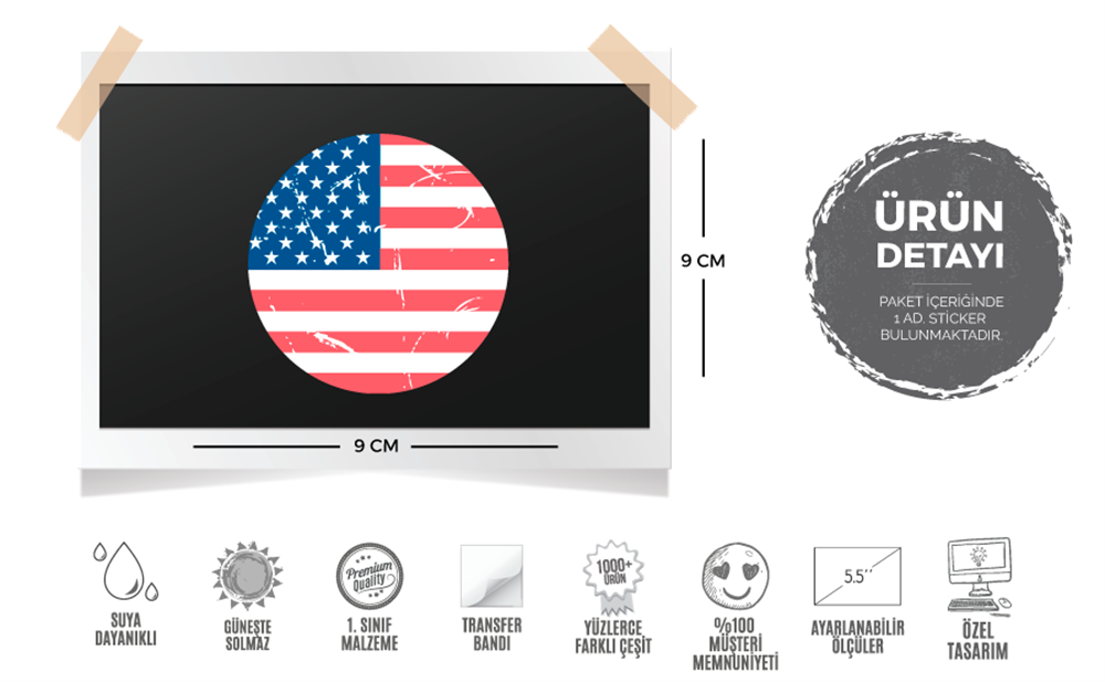 CFL1 Yuvarlak Kesim Amerikan B. Etiketi