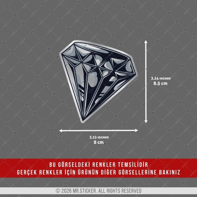 CHR12 Krom Seri Elmas Etiketi