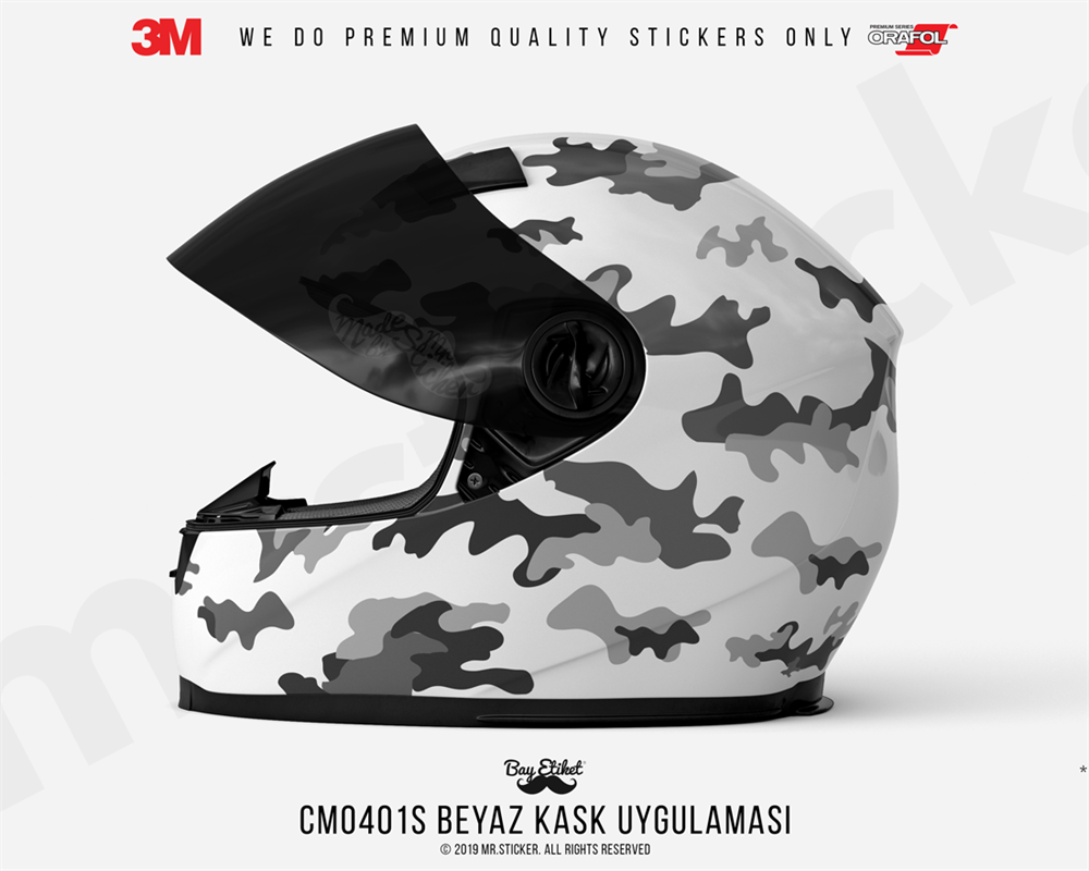 CMO401S - Kask Kaplamaya Uygun 34 Parca Kucuk Boy Kamuflaj Seti