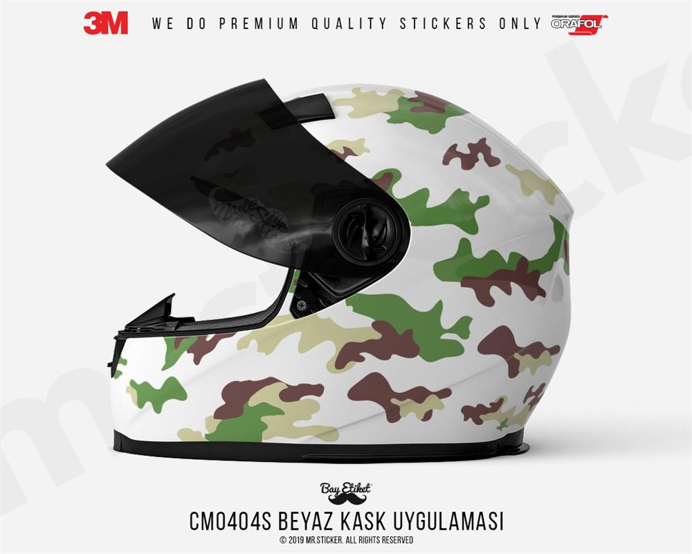 CMO404S - Kask Kaplamaya Uygun 34 Parca Kucuk Boy Kamuflaj Seti