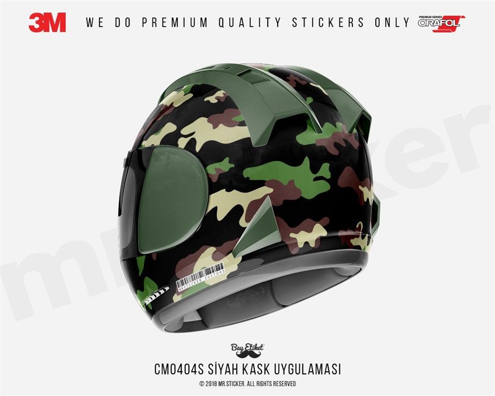 CMO404S - Kask Kaplamaya Uygun 34 Parca Kucuk Boy Kamuflaj Seti