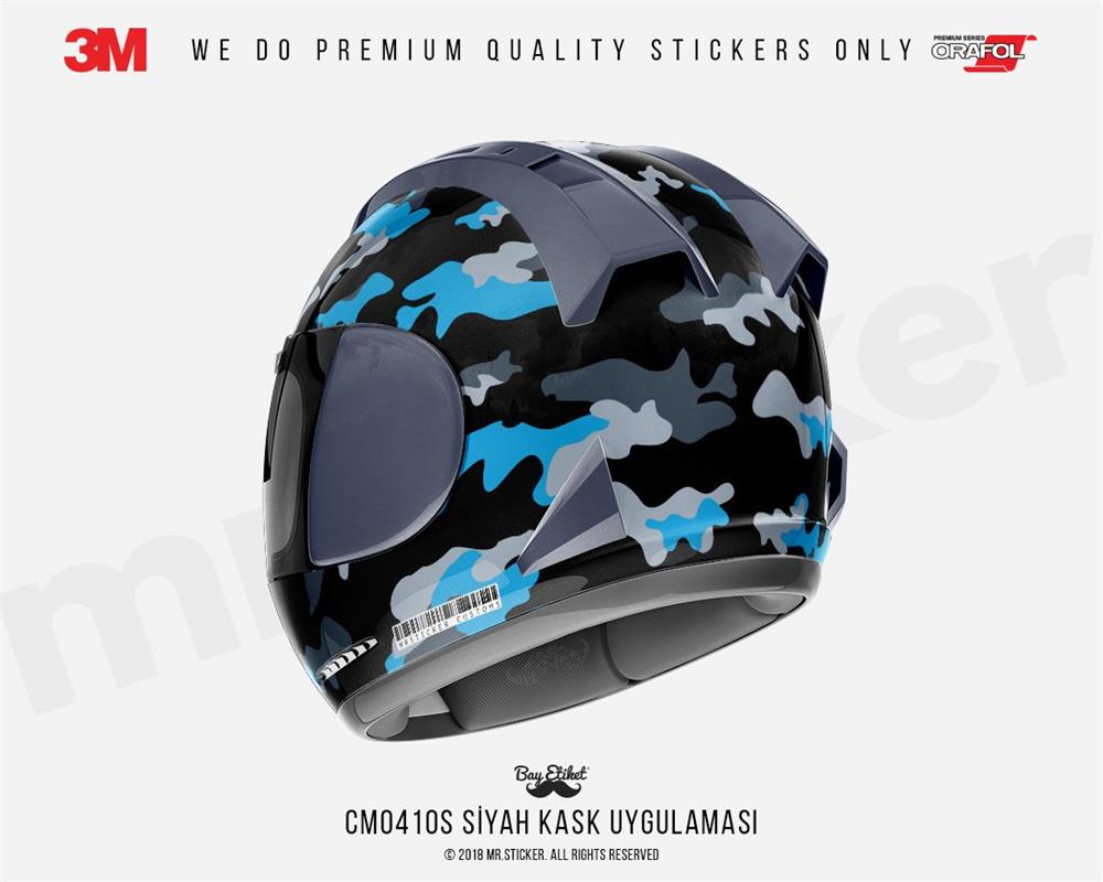 CMO410S - Kask Kaplamaya Uygun 34 Parca Kucuk Boy Kamuflaj Seti