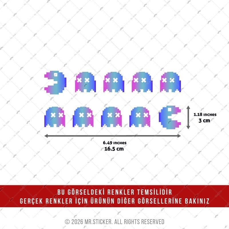 CSFT30 Renk Değiştiren Seri Pac Man Etiketi