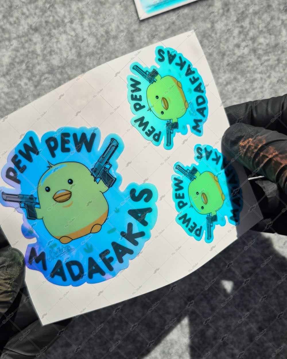 CSFT46 Renk Değiştiren Seri Pew Pew Civciv Etiketi 3lü Set