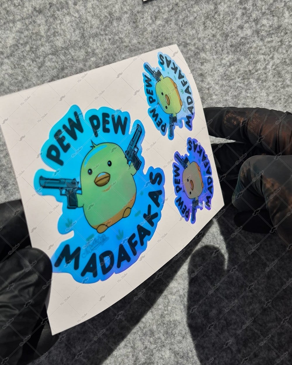 CSFT46 Renk Değiştiren Seri Pew Pew Civciv Etiketi 3lü Set