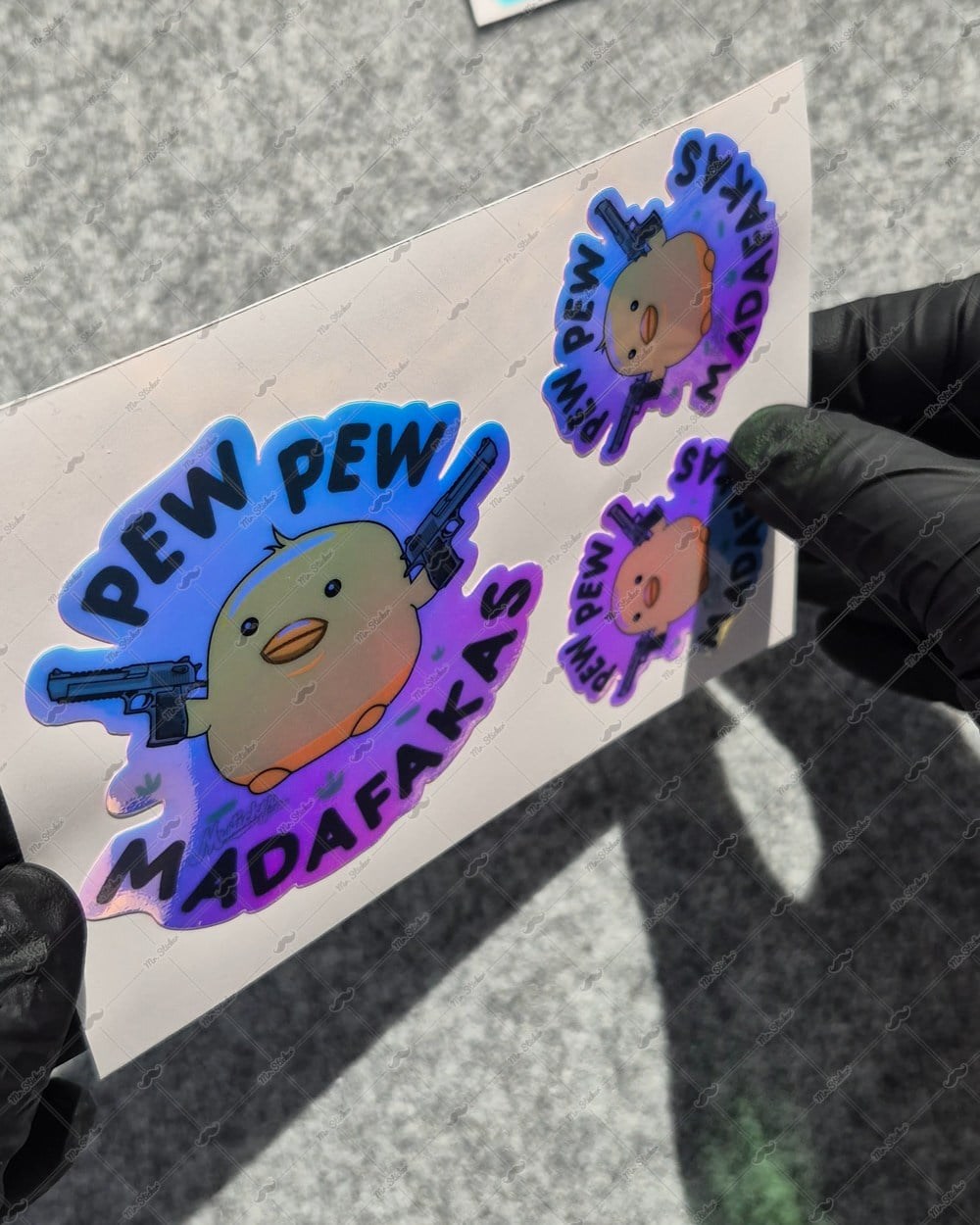CSFT46 Renk Değiştiren Seri Pew Pew Civciv Etiketi 3lü Set