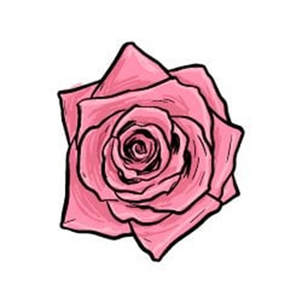 FLW9 Pembe Gul Etiketi