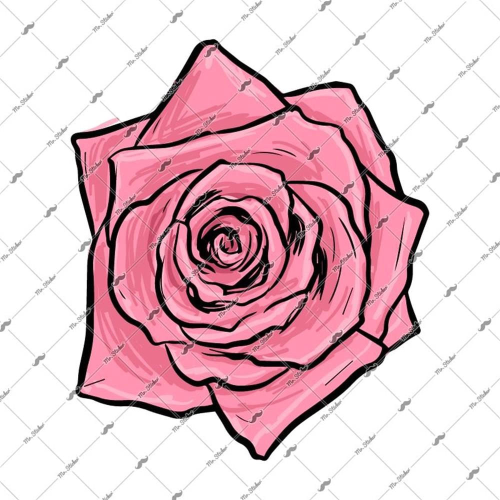 FLW9 Pembe Gul Etiketi