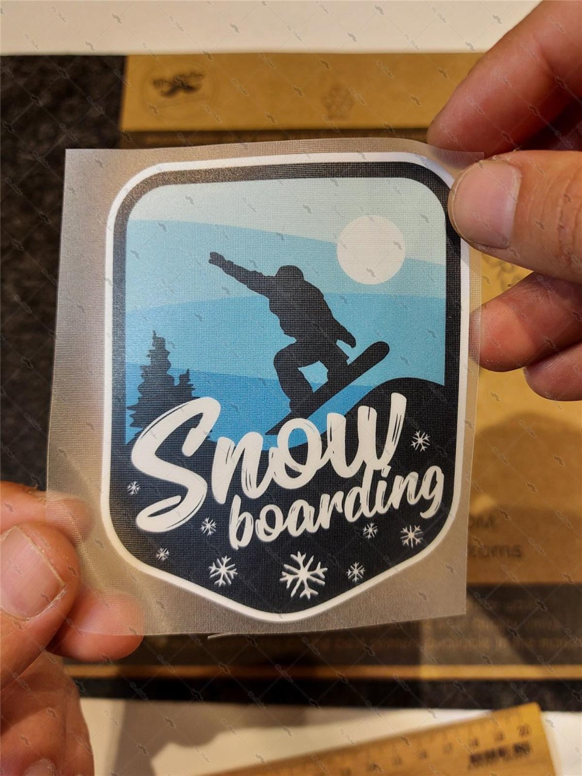 HBG104 Snowboarding Yazili Etiket
