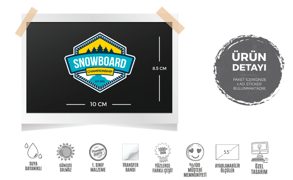 HBG37 Snowboard Etiketi