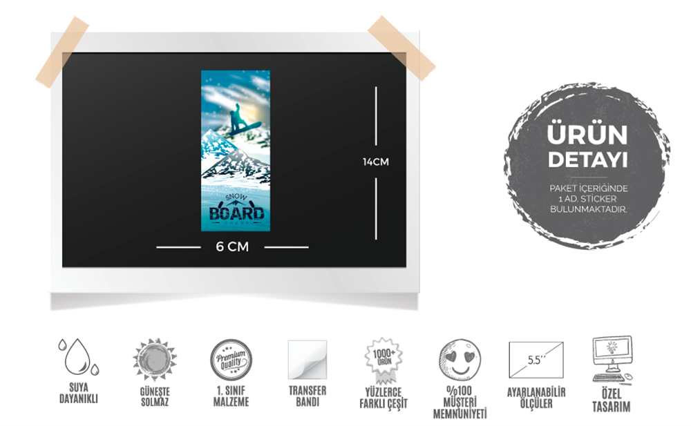 HBG53 Snowboard Sampiyonasi Etiketi