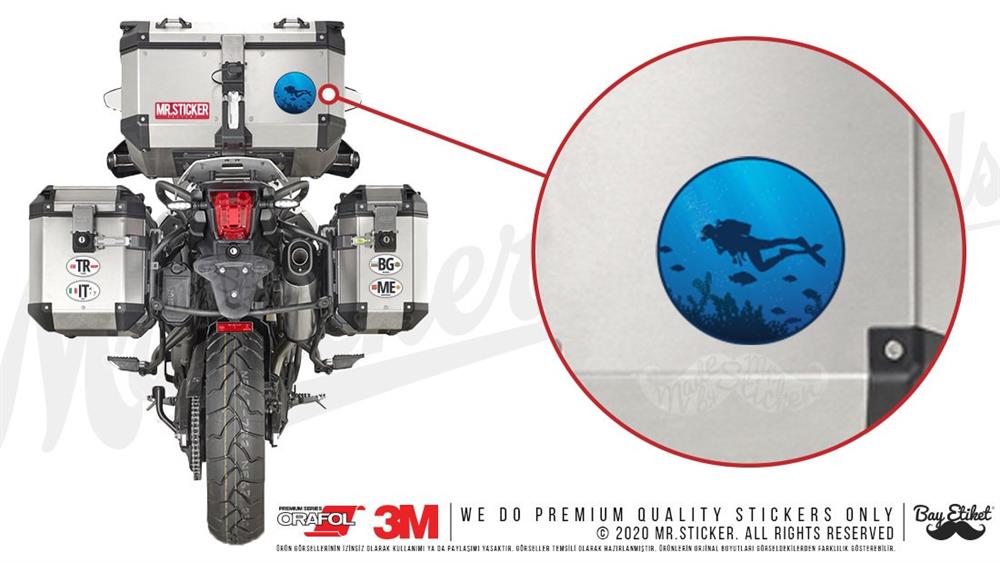 HBG60 Scuba Dalisi Yapan Dalgic Etiketi